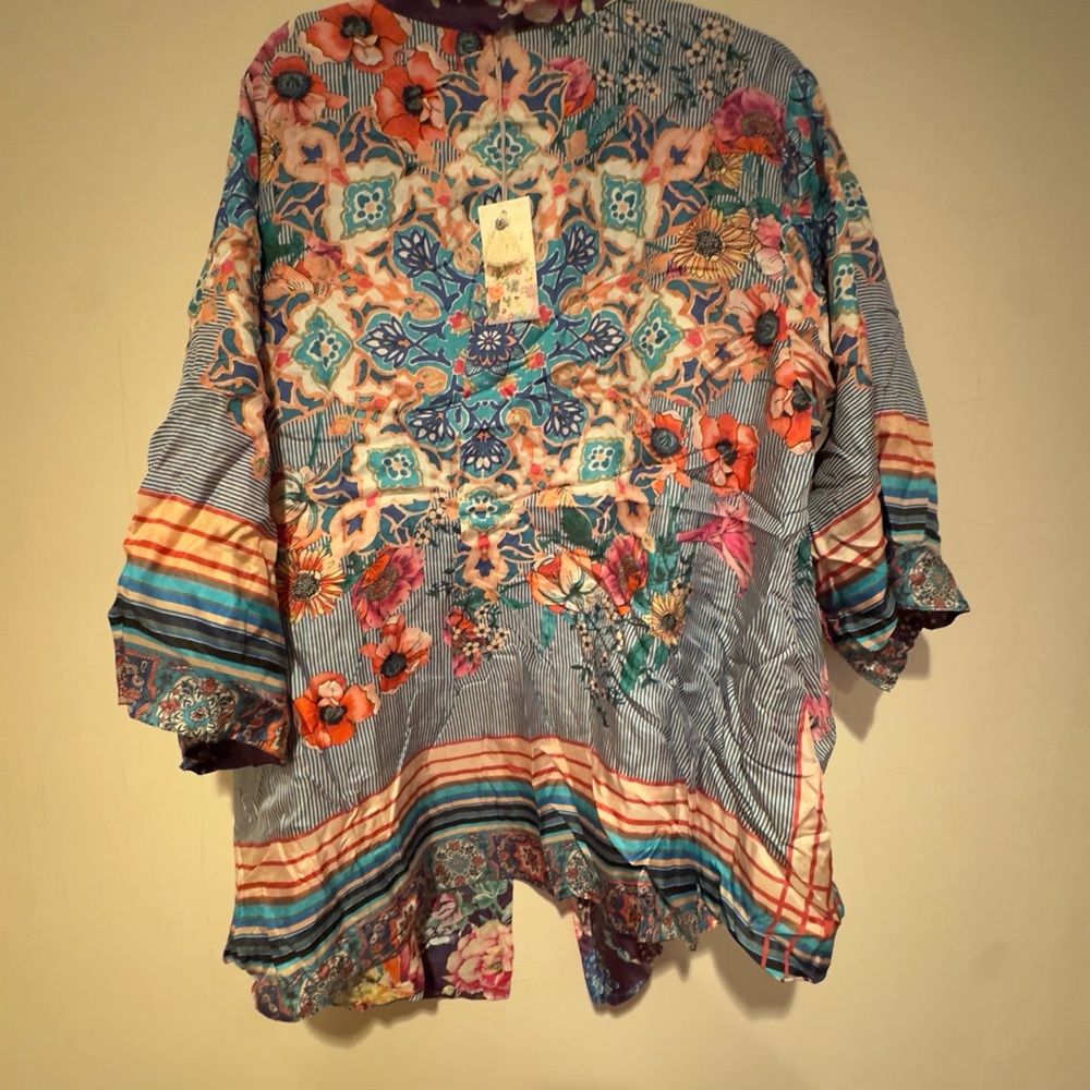 NWT Johnny Was Sz 2X Weller Topiary Hunter Kimono Reversible - Picture 15 of 16